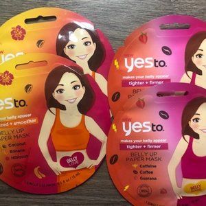 SOLD Belly Mask 4-Pack: Yesto Belly Up Paper Masks